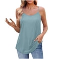thumbnail image 2 of HOMBOM Womens Summer Tank Top Camisole Adjustable Straps Sleeveless Light Blue Loose Casual Top for Ladies Swing, 2 of 6