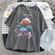 thumbnail image 1 of Harajuku T-shirt with Colorful Mushroom Print Street casual Streetwear 2020 Harajuku Casual T-shirt Female Pullover Topspangjing, 1 of 4