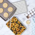 thumbnail image 5 of Pot Holders Set of 2 Heat Resistant 338℉ Kitchen Oven Gloves Potholder Cooking Baking Microwave Mitts Sunflower Flowers, 5 of 7