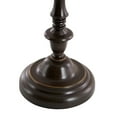thumbnail image 6 of DecMode 72" Antique Style Turned Brown Torchiere with Cream Fabric Shade, 6 of 14