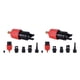 thumbnail image 3 of Soidarity Adaptador de bomba de aire Sup, paleta inflable, bote de goma, adaptador de válvula de aire para Kayak, convertidor de compresor de neumáticos, Negro y rojo 3.4*7.1*3.4 cm 2piezas Soidarity CBP098361, 3 of 6