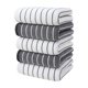 thumbnail image 2 of Fiudx Juego de Toallas Grises de Poliéster Suave, Superabsorbentes, Bordes Resistentes, Multiusos para Spas, Baños, Piscinas, Hogar y Salón. Juego de 5 Piezas, 75 X 35 Cm., 2 of 6