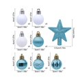 thumbnail image 4 of Shatterproof Christmas Ornaments, 36 Pack Painted Christmas Ball Gift Box Set Tree Hanging Ornaments, 4 of 8