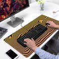 thumbnail image 2 of Golden Thick Lines&nbsp;desk Mouse Padwaterproof,rubber+multispandexno Slip Line Series MousepadsDesk Pad for Office Home Game 31.5x15.7inches, 2 of 7