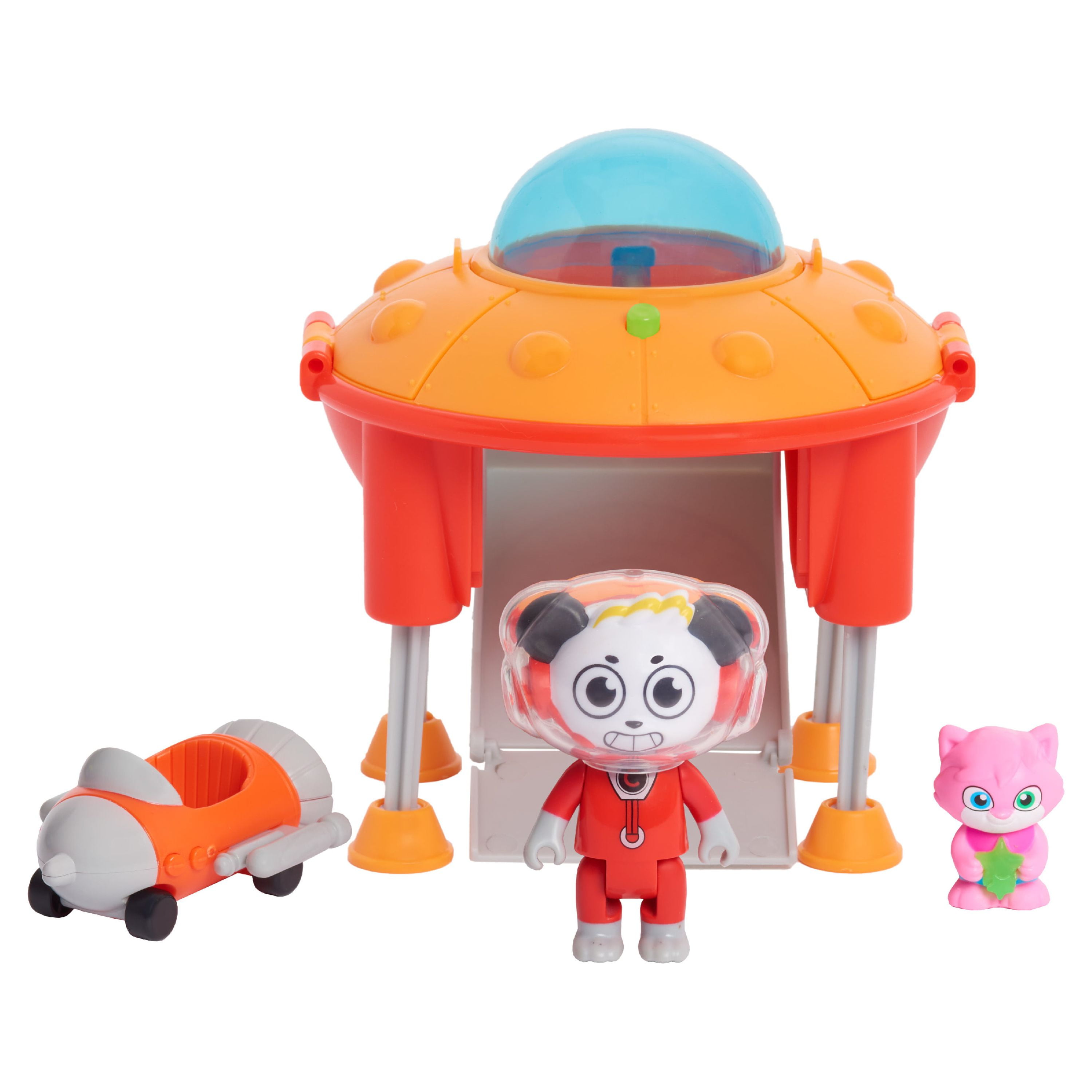 Ryan's World Child Galaxy Explorers Mini UFO and Vehicle Set, Plastic Multicolor, 3 Count