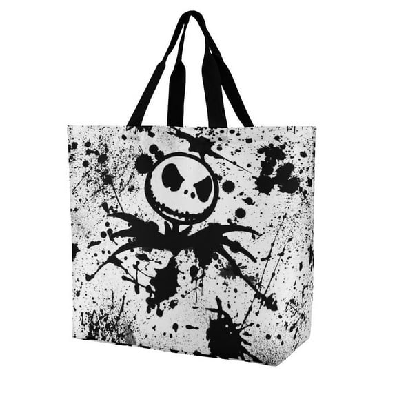 The Nightmare Before Christmas Women Tote Bags Lightweight One Shoulder Shopping Bag Reusable Grocery Shoulder Bag