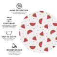 thumbnail image 3 of Lsque Hand Drawn Watermelon Pattern 4" Drink Coasters Set of 4, PVC Leather Absorbent Coasters, Table Coaster Set Decorative Coffee Cup Coasters Housewarming Gift -Round Shape, 3 of 6