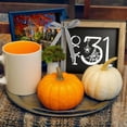 thumbnail image 2 of Halloween Wooden Sign, October 31 Tiered Tray Wooden Decor, Tables Centerpieces Wood Signage Indoor Home Rustic Wall Shelf Decoration, 2 of 5