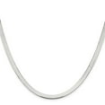 thumbnail image 3 of Auriga 925 Sterling Silver 4.5 mm Magic Herringbone Chain Necklace for Men 22", 3 of 6