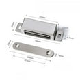 thumbnail image 1 of Bgsha Magnetic Door Catch Cabinet Door Magnets Stainless Steel Magnetic Door Latch Cabinet Closure Drawer Catch Door Magnets for Kitchen Bathroom Cupboard Drawer Wardrobe Closet, 1 of 10