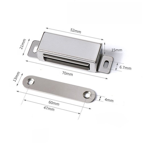 Bgsha Magnetic Door Catch Cabinet Door Magnets Stainless Steel Magnetic Door Latch Cabinet Closure Drawer Catch Door Magnets for Kitchen Bathroom Cupboard Drawer Wardrobe Closet