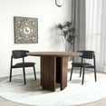 thumbnail image 4 of Ayane 47.2" Solid Wood Round Dining Table in Walnut, 4 of 5