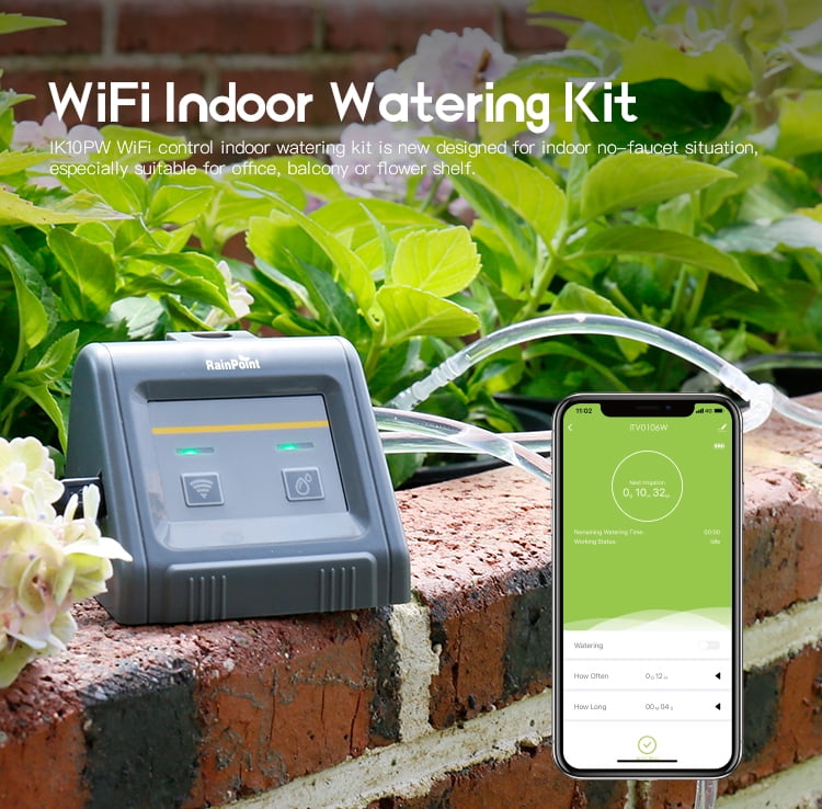 RAINPOINT WiFi Automatic Watering System Indoor Intelligent APP Automatic Watering System Indoor Plant Watering and Irrigation System 