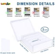 thumbnail image 2 of Caja de almacenamiento de tarjetas coleccionables Leyzan, 5 filas, paquete de 2 unidades para Mtg Tcg, 2 of 6