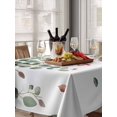 thumbnail image 6 of Green Botanical Table Cloth, Watercolor Spring Eucalyptus Leaves Red Waterproof Tablecloth for Rectangle Tables, Reusable Washable Fabric Table Cover for Restaurant Kitchen Dining Tables 60"x102", 6 of 6