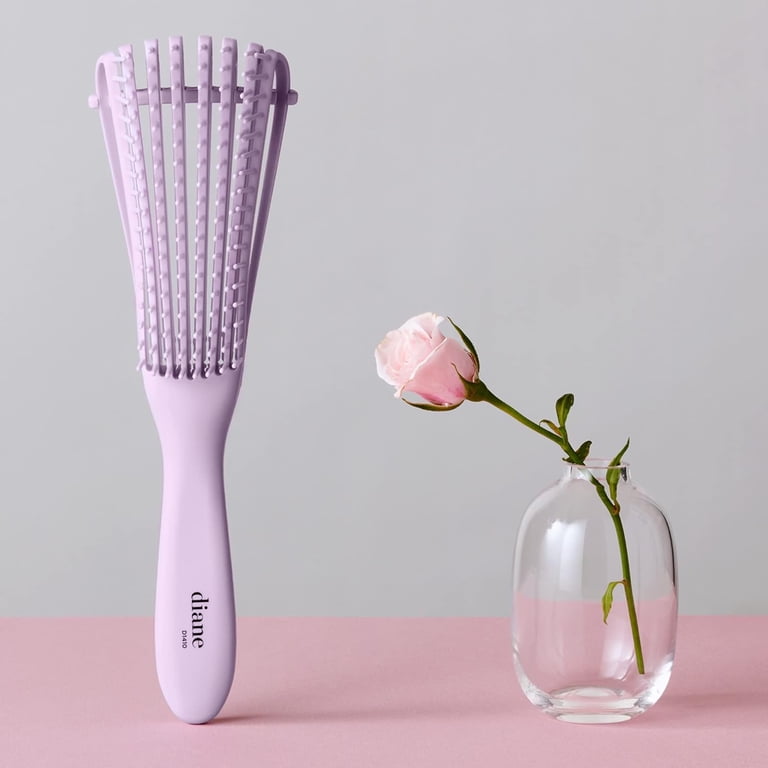 Diane Flex Detangler Hairbrush for Curly, Textured Hair, Purple