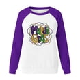 thumbnail image 4 of Qiopertar Mode Femmes Imprimé Col Rond Pull Tops Manches Longues Blouse Confortable Chandail en Molleton Offres de la Semaine Liquidation Moins de 5$ jusqu'à 90 % de Réduction, 4 of 4