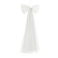 thumbnail image 6 of Large White Bow Party Decorations Hanging Bow for Christmas Birthday Wedding Festivals Home Decor Elastic Nylon Spandex Fabric(White), 6 of 6