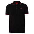 thumbnail image 5 of HUGO Dinoso222 Logo Slim Polo Shirt, Black, 5 of 5
