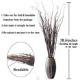 thumbnail image 4 of 10PCS Lifelike Curly Willow Branches Decorative Dried Artificial Twigs, 30.7 Inches Fake Bendable Sticks Vintage Vines/Stems DIY Greenery Plants Craft Vases Home Garden Hotel Farmhouse Decor A, 4 of 5