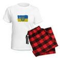 thumbnail image 5 of CafePress - Ukraine Coat Of Arms Flag Pajamas - Women's Short Sleeve Print T-Shirt and Pants Light Cotton Pajama Set, 5 of 7