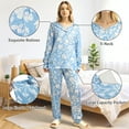 thumbnail image 6 of Loritta Secret 2 Pieces Womens Pajamas Sets Comfy Printed Loungewear Sets Woman with Pockets ，Sizes S-2XL, 6 of 6
