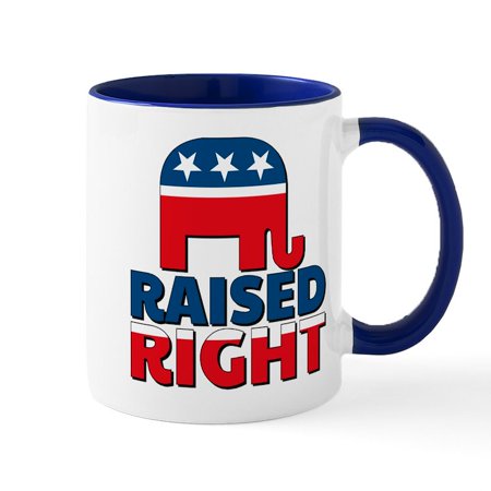 

CafePress - Raised Right - 11 oz Ceramic Mug - Novelty Coffee Tea Cup