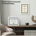 thumbnail image 6 of Americanflat 8.5x11 Diploma Frame - Document Frame with Shatter-Resistant Glass and Engineered Wood - Certificate Frame for Tabletop and Wall - White, 6 of 7