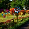 thumbnail image 3 of Outdoor Metal Garden Wind Spinner Sculpture Metal Windmill Stake Art Decoration, 3 of 10
