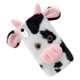 thumbnail image 3 of 1pc Fluffy Plush Cow Mobile Phone Case Protector Compatible with iPhone XR, 3 of 4