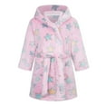 thumbnail image 2 of Bovxnpu Fall Winter Toddler Boy Girl Robes Girls Bathrobes, Girls Fleece Hooded Robes Toddler Warm Fuzzy Bathrobe Star Print Flannel Warm Fuzzy Bathrobe for Kids Stylish and Cozy, 2 of 3