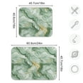 thumbnail image 3 of Soft Green Marble Dish Drying Mat 16x18 Absorbent Microfiber Draining Rack Pad for Kitchen Counter Sink, 3 of 8