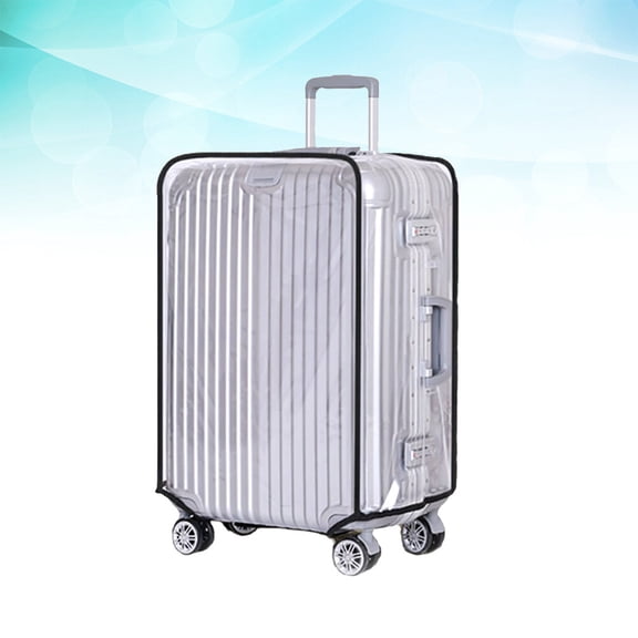 Mobestech Luggage Cover Protection for Suitcase Transparent PVC 1Pack Dustproof Easy to Wash