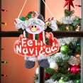 thumbnail image 3 of Decoración de Papá Noel Papá Noel Escalando la Decoración de la Cuerda Ornamentos de Navidad Únicos, 3 of 7