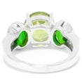 thumbnail image 2 of Sterling Silver with Natural Peridot and Chrome Diopside Five-Stone Ring, 2 of 3