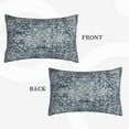 thumbnail image 4 of Navy Blue Boho Pillow Covers 12x20 Set of 2, Carpet Pattern Outdoor Decorative Throw Pillows Ethnic Rustic Farmhouse Cushion Cases Linen Gifts for Couch Sofa Decor, 4 of 5