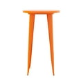 thumbnail image 6 of BizChair Commercial Grade 24" Round Orange Metal Indoor-Outdoor Bar Height Table, 6 of 9