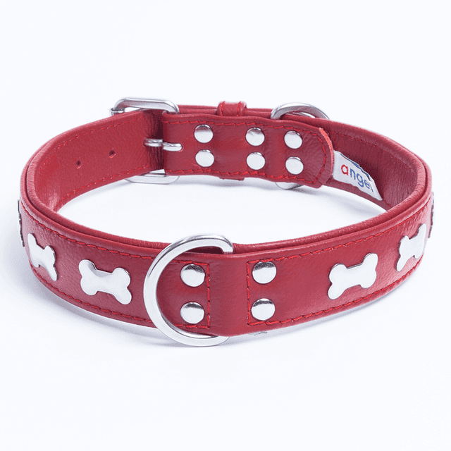 Os ROTTERDAM en Cuir pour Collier de Chien à une Rangée d'Os
