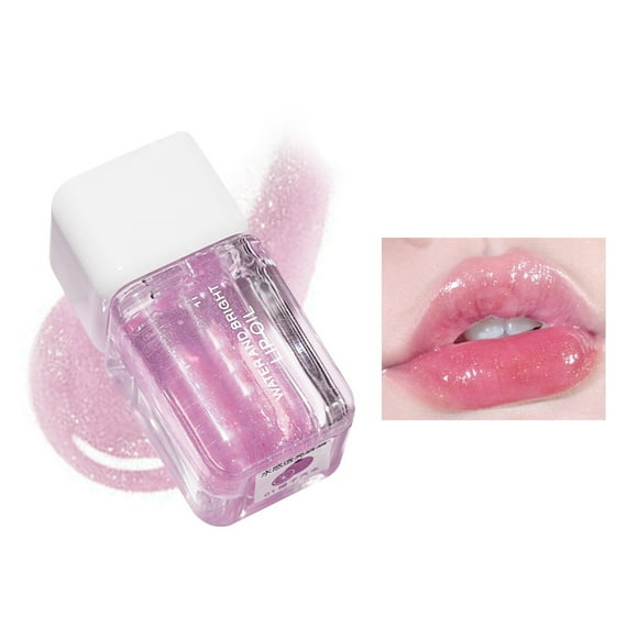 WIFKLSIIPG Hydrating Lip Gel Vitamin E Clear Rosehip Oil Bubble Gum Cherry Strawberry Lip Filler Hydrating 3ml
