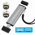 thumbnail image 2 of M.2 NVME PCIe SSD Enclosure Case with USB C 3.1 Gen 2 USB3.0 to M.2 M Key HDD Enclosure for 2230 224, 2 of 5
