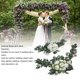 thumbnail image 3 of Paquete De 2 Flores Artificiales De Boda, Cartel Romántico De Ceremonia De Bienvenida De Boda, Decoración Floral, Flores Artificiales Colgantes, Botín Floral Para, 3 of 7