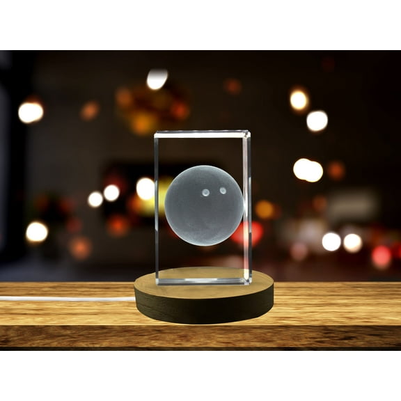Squash Ball 3D Engraved Crystal 3D Engraved Crystal Keepsake/Gift/Decor/Collectible/Souvenir
