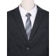 thumbnail image 4 of Corbata de rayas preatadas para hombres Inspire Chic para el Día del Padre, cuello ajustable elástico, corbatas fáciles para uniforme universitario, gris, talla única, 4 of 4