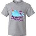 thumbnail image 3 of Inktastic Cute Narwhal I'm a Unicorn of the Sea Youth T-Shirt, 3 of 5