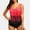 Red, variant on Amzcrzy Tankini Bathing Suits for Women Two Pieces Tummy Control Swimsuit Plus Size Swimwear