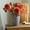 Red, variant on HOARBOEG Large Artificial Peony Flowers with Burnt Edges, 21.65 Inch Realistic Fake Peony Stems for Home Decor, Wedding Centerpiece, Holiday Gift, Bedroom Office Vase Decoration