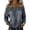 Gray -CR20, variant on Nestiefly Denim Cold Shoulder Jean Shirt Women Long Sleeve Strap Off the Shoulder Top Summer Casual Loose Adjustable Straps Shirt 2026 Blue L