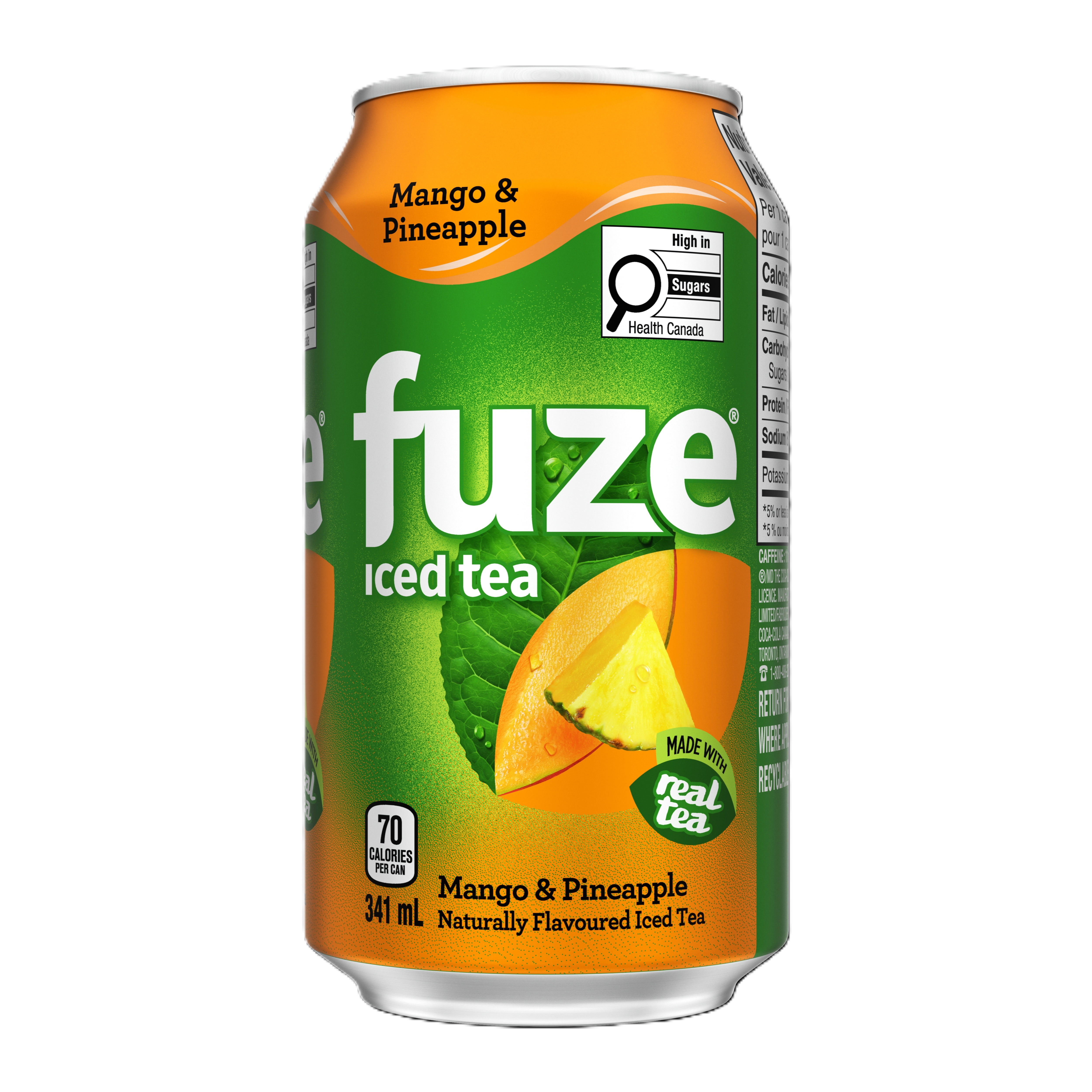 Fuze Iced Tea Mango Pineapple 12X341ML