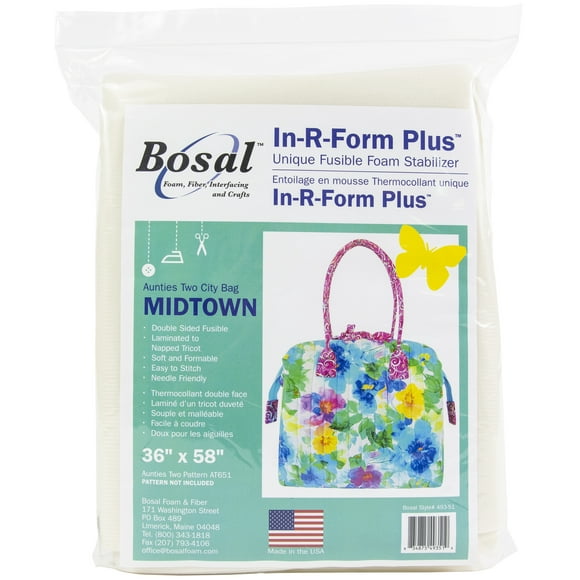 Bosal In-R-Form Plus Unique Fusible Foam Stabilizer-Midtown Bag 36"X58"