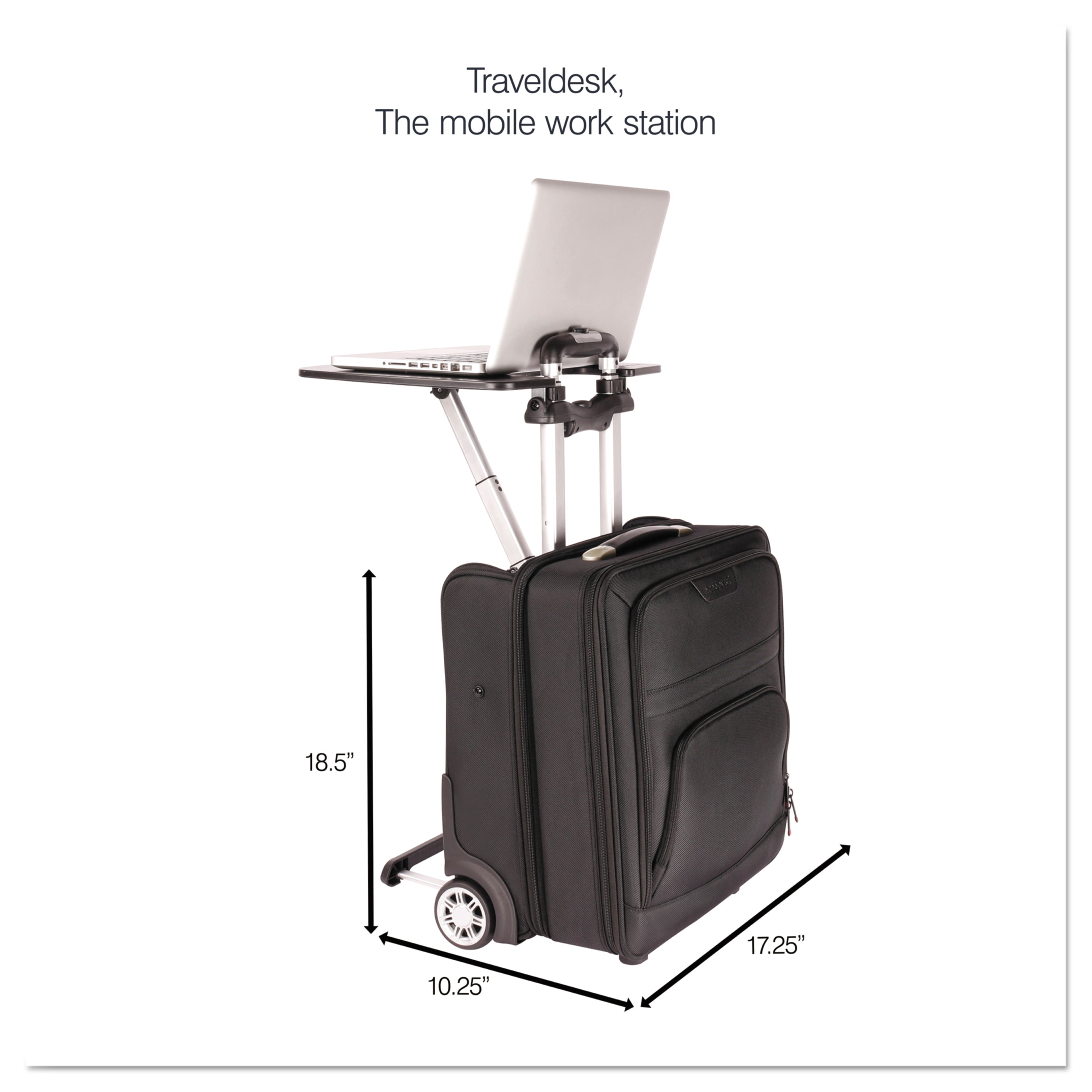 bugatti Traveldesk Mobile Work Station, Polyester, 10 3/4 x 18 1/2